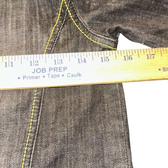 Akademiks Logo Jean Painted Jacket “A” Sz 14, pink embroidered, rose, sparkle - Picture 5 of 11